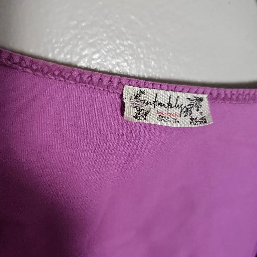 NWT Free People Va Va Voop Thong Bodysuit Wild Berry Sz Medium